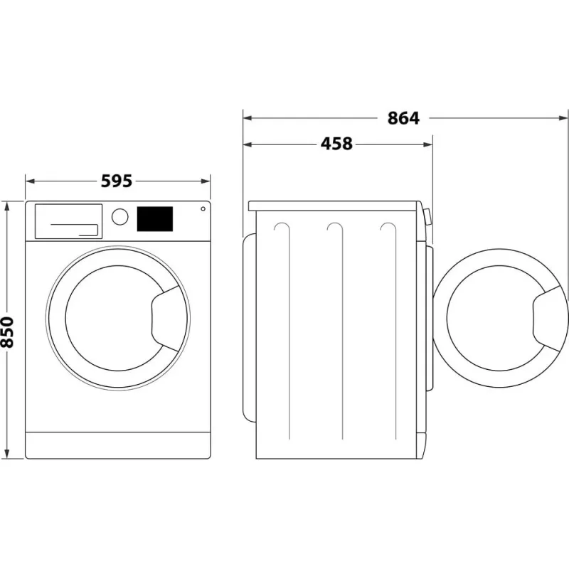 Whirlpool WRBSS 6249 S EU vrijstaande slanke frontlader wasmachine 6 kg 1200 tpm, energieklasse C, wit