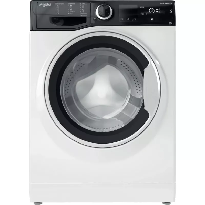 Whirlpool WRBSS 6249 S EU vrijstaande slanke frontlader wasmachine 6 kg 1200 tpm, energieklasse C, wit