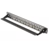 DIGITUS modulair patchpanel, afgeschermd 24-poorts, onbezet, 1U, rackmontage, kleur zwart transparante labelvelden