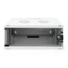 DIGITUS 4U wandmontagekast - SOHO ongemonteerd 241x540x400mm volledig glazen deur grijs
