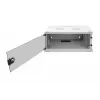 DIGITUS 4U wandmontagekast - SOHO ongemonteerd 241x540x400mm volledig glazen deur grijs