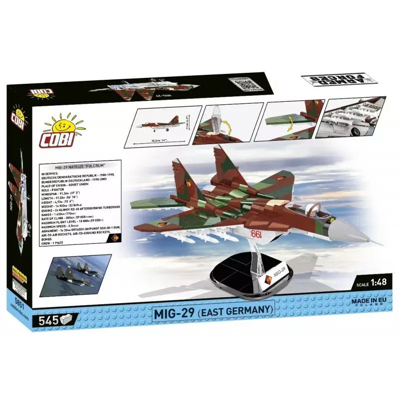 Constructiespeelgoed Cobi MiG-29 Oost-Duitsland 5851 — set van 300 onderdelen