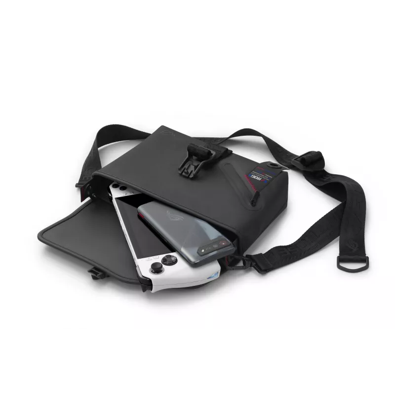 ASUS ROG SLASH Sling Bag 2.0 polyester, polyurethaan (PU), thermoplastisch polyurethaan (TPU) zwart, blauw, roze unisex schoudertas