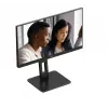 AOC 22E2UMF 21,5 inch (54,6 cm) VA-monitor, 1920 x 1080 Full HD, 75 Hz, 4 ms, HDMI, DisplayPort, VGA, USB-hub, luidsprekers, pivot, in hoogte verstelbaar, zwart