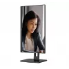 AOC 22E2UMF 21,5 inch (54,6 cm) VA-monitor, 1920 x 1080 Full HD, 75 Hz, 4 ms, HDMI, DisplayPort, VGA, USB-hub, luidsprekers, pivot, in hoogte verstelbaar, zwart