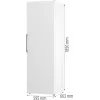 Gorenje Kylskåp R619EEW5 BK070B, 398 L, SN-N, 38 dB, E, wit