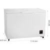 Vrieskist Gorenje FH30EAW — 297 L netto, energieklasse E, vrijstaand, display, wit