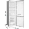 Gorenje HZS28862 RK4182PS4 RL_PRIL, 269 L, N-ST, 39 dB, 3,2 kg/24u, E, grijs