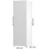 Gorenje FN619EEW5 vriezer, 280 l, No Frost, invertercompressor, led-verlichting, energieklasse E, wit