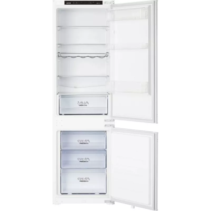 Gorenje combi-koel-/vriezer NRKI418EP1 BE, 246 L, No Frost (koelkast), N-ST, 3 kg/24u, E, wit