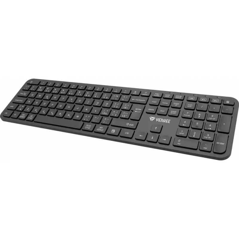 Draadloos toetsenbord YENKEE YKB 2050 EGO 2.4G Bluetooth — compacte layout, draadloze dual-modus