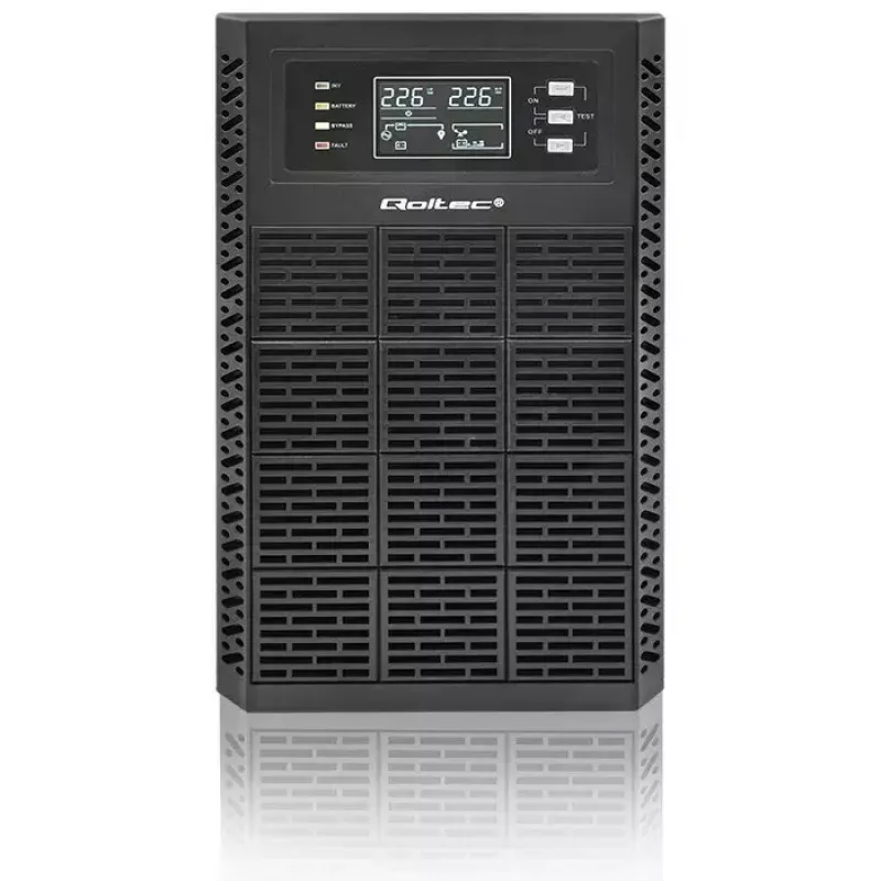 Noodstroomvoeding QOLTEC 52282 3kVA Line-Interactive met LCD-display
