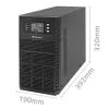Noodstroomvoeding QOLTEC 52282 3kVA Line-Interactive met LCD-display