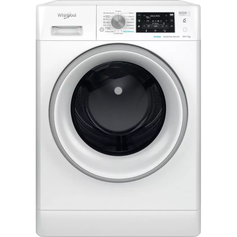 Whirlpool FFWDD 1076258 SV EE wasdroogcombinatie vrijstaand frontlader wit