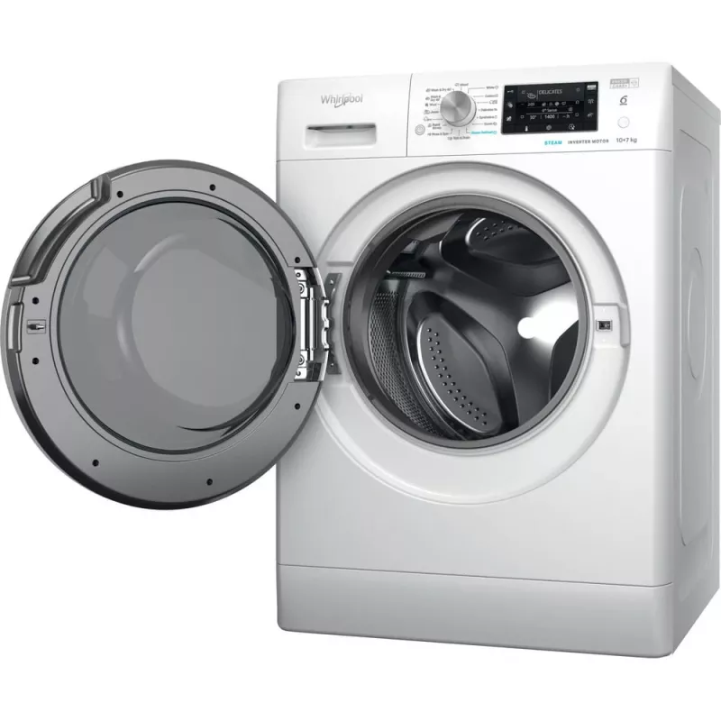 Whirlpool FFWDD 1076258 SV EE wasdroogcombinatie vrijstaand frontlader wit