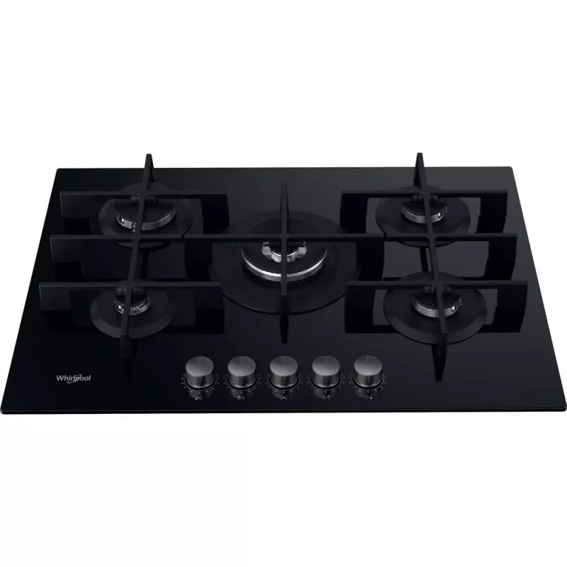 Whirlpool AKWL 728/NB zwart inbouw 75 cm gas 5 zones