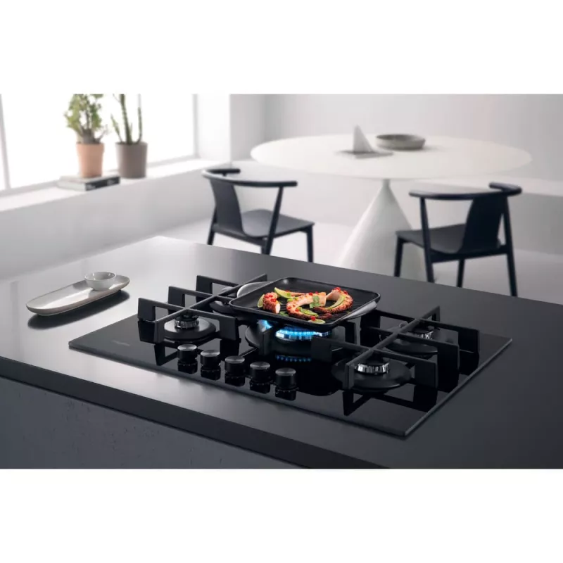 Whirlpool AKWL 728/NB zwart inbouw 75 cm gas 5 zones