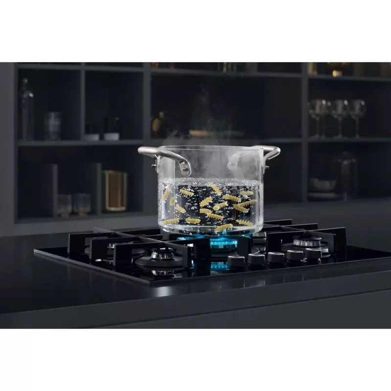 Whirlpool AKWL 728/NB zwart inbouw 75 cm gas 5 zones