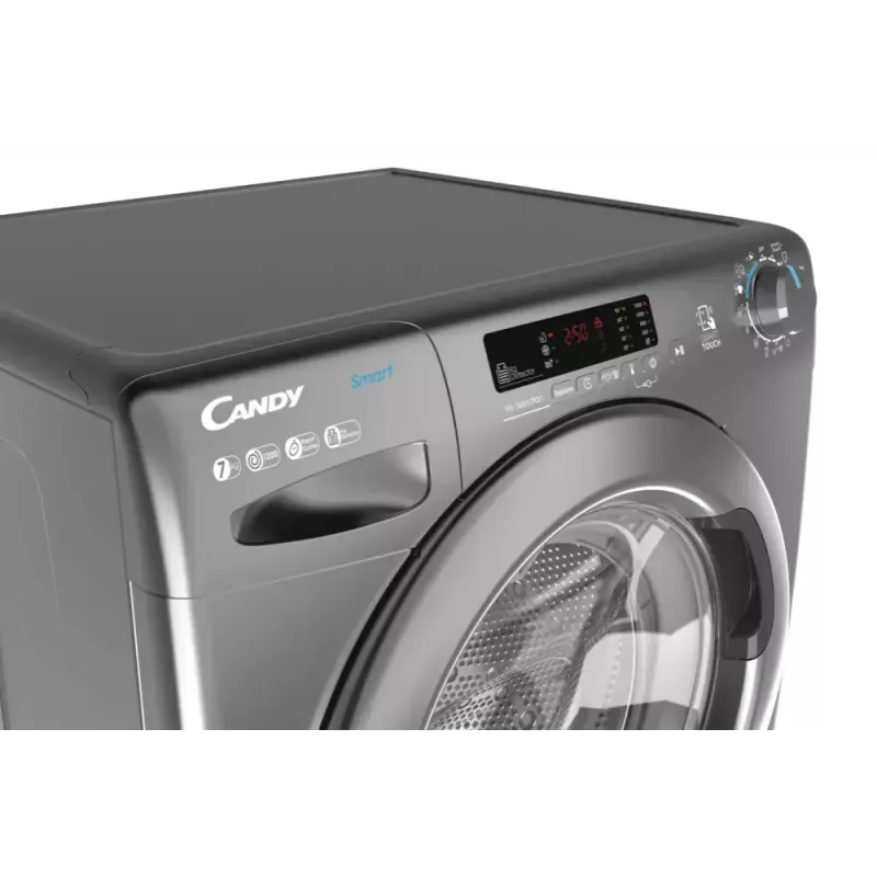 Frontlader wasmachine CANDY Smart Pro CS 1272DRRE/1-S, 7 kg, 1200 t/min, antraciet