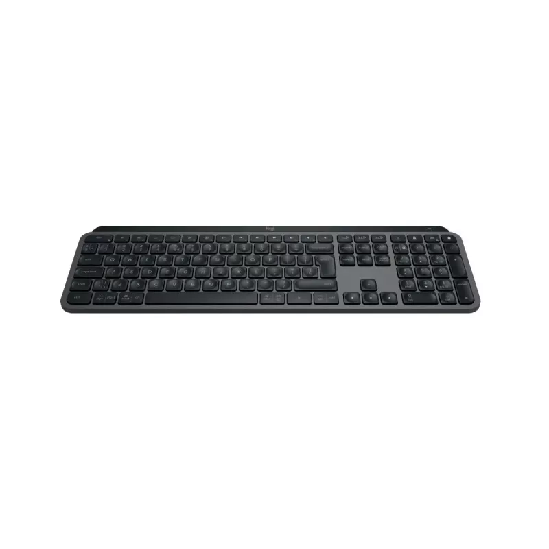 Draadloos full-size toetsenbord Logitech Master MX Keys S — Bluetooth, QWERTY, schakelaars, LED-achtergrondverlichting, graphite