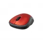 LOGITECH draadloze muis M185 rood