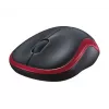 LOGITECH draadloze muis M185 rood