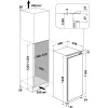 Whirlpool ARG 7342 koel-vriescombinatie inbouw 189 L wit