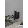 GEMBIRD verstelbare, op het bureau gemonteerde dubbele monitorbeugel, Space Grey