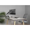GEMBIRD verstelbare, op het bureau gemonteerde dubbele monitorbeugel, Space Grey