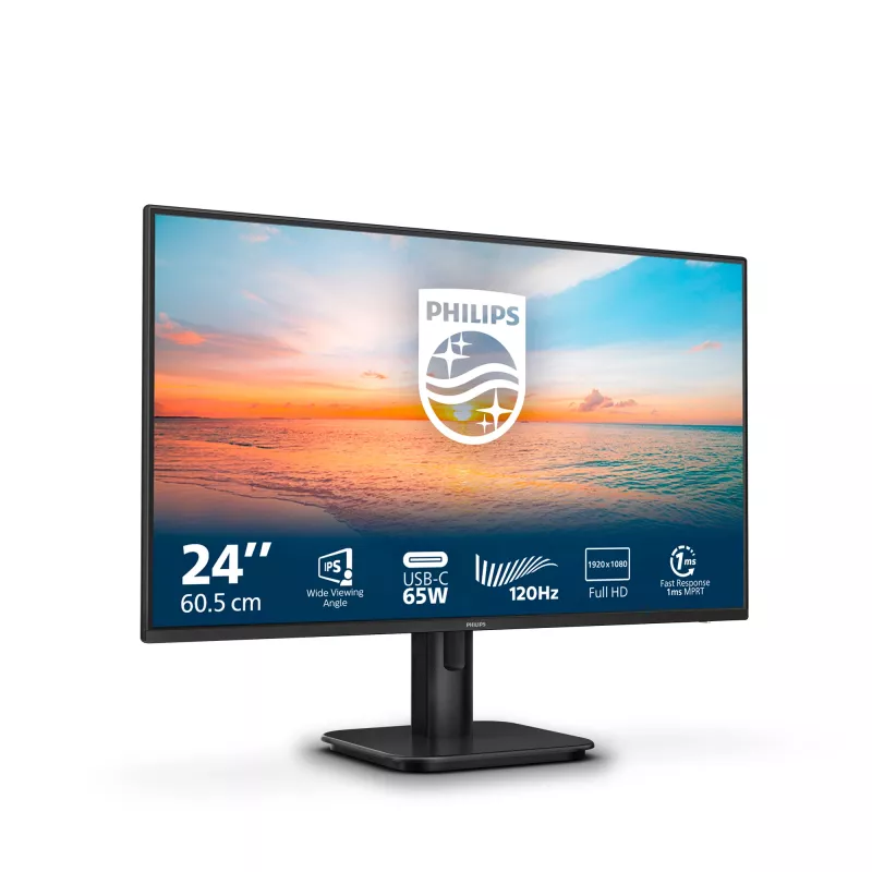 Philips 1000 serie 24E1N1300A/00 computermonitor 60,5 cm (23,8 inch) 1920 x 1080 pixel Full HD LCD zwart