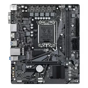 GIGABYTE H610M S2H V3 DDR4 moederbord - ondersteunt Intel Core 14e gen. CPU's, 4+1+1 hybride digitaal VRM, tot 3200 MHz DDR4, 1x PCIe 3.0 M.2, GbE LAN, USB 3.2 Gen 1