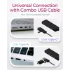 ICY BOX IB-HUB1424-C3 USB 3.2 Gen 1 (3.1 Gen 1) Type-A + Type-C 5000 Mbit/s zwart