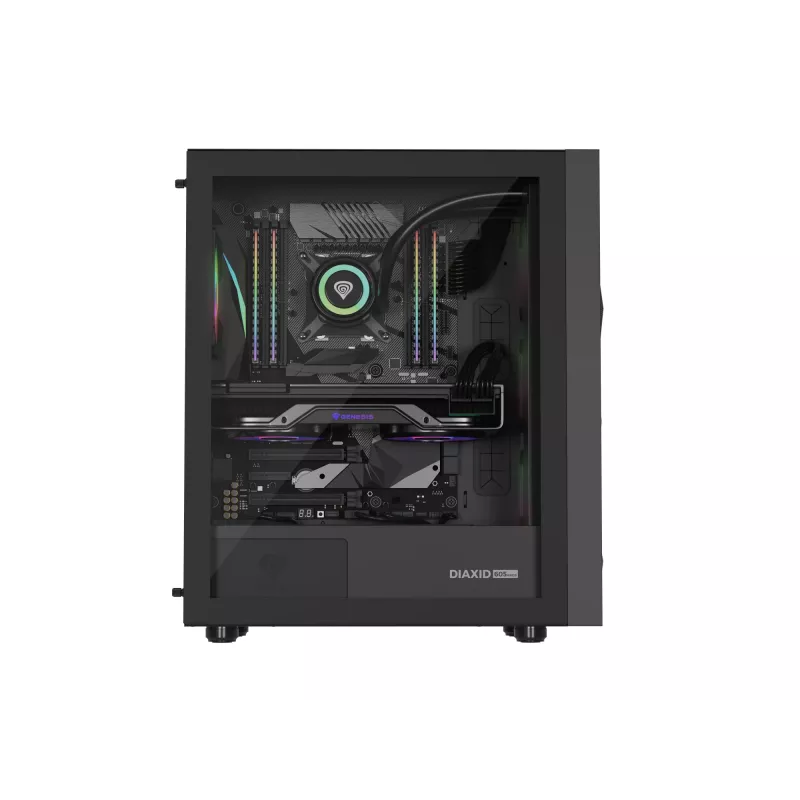 GENESIS Diaxid 605 ARGB midi tower zwart