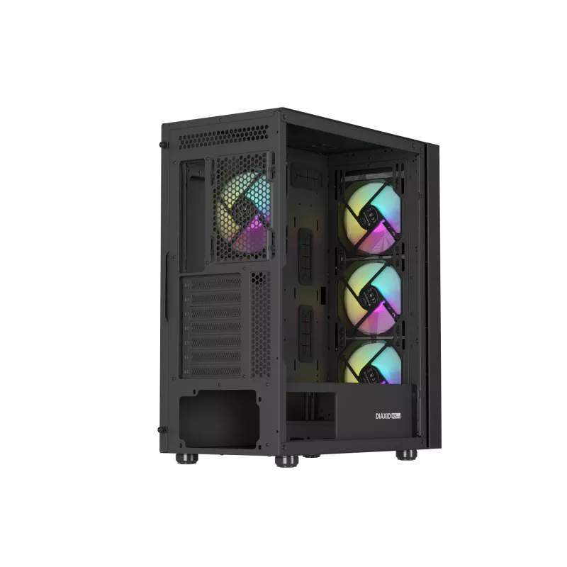 GENESIS Diaxid 605 ARGB midi tower zwart