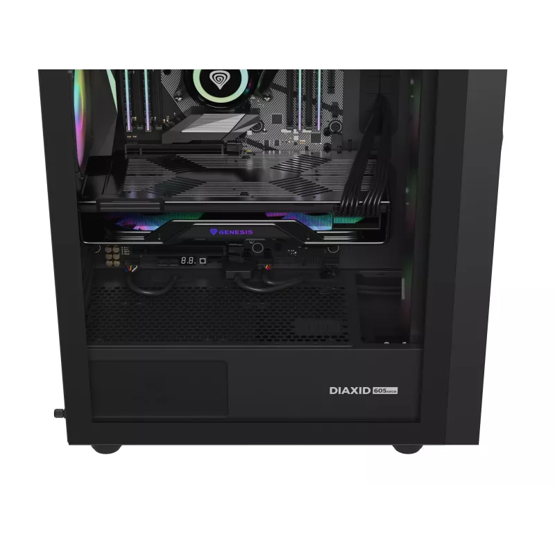 GENESIS Diaxid 605 ARGB midi tower zwart