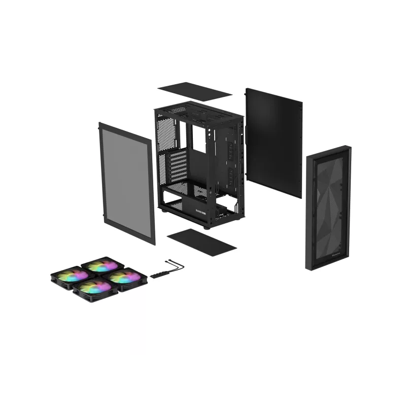 GENESIS Diaxid 605 ARGB midi tower zwart