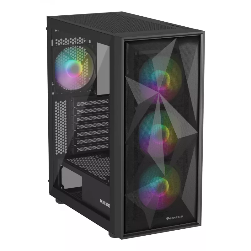 GENESIS Diaxid 605 ARGB midi tower zwart
