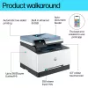 HP Color LaserJet Pro MFP 3302fdn, laser, kleurendruk, 600 x 600 DPI, A4, direct printen, blauw