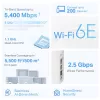 TP-Link AXE5400 Whole Home Mesh Wi-Fi 6E-systeem (tri-band), wit, intern, mesh-systeem, 500 m², FCC: