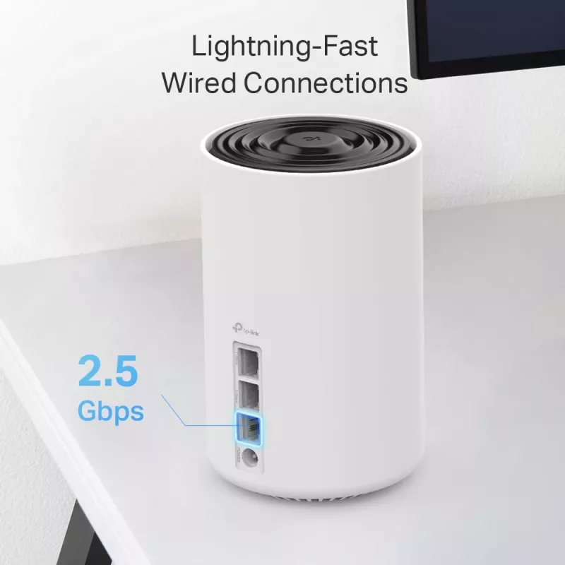 TP-Link AXE5400 Whole Home Mesh Wi-Fi 6E-systeem (tri-band), wit, DECO XE75 PRO (3-PACK)