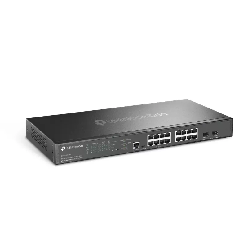 TP-Link Omada 16-poorts 2.5G en 2-poorts 10GE SFP+ L2+ managed switch met 8-poorts PoE+
