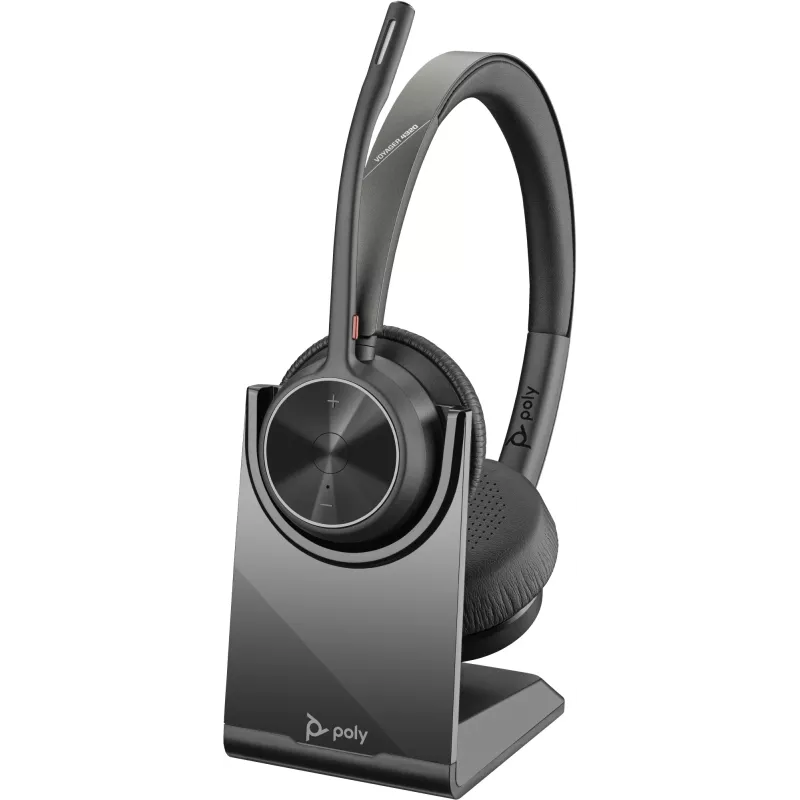 HP Poly Voyager 4320 USB-C-headset +BT700-dongle +laadstation