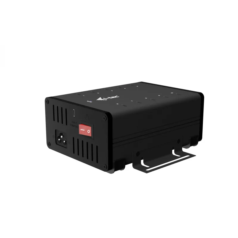 i-tec USB-C/USB-A metalen laad- + datahub, 15 W per poort, 10x USB-C