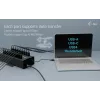 i-tec USB-C/USB-A metalen laad- + datahub, 15W per aansluiting, 20x USB-C