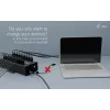 i-tec USB-C/USB-A metalen laad- + datahub, 15W per aansluiting, 20x USB-C