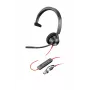 HP Poly Blackwire 3310 monaurale Microsoft Teams gecertificeerde USB-C-headset + USB-C/A-adapter