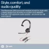 HP Poly Blackwire 3310 monaurale Microsoft Teams gecertificeerde USB-C-headset + USB-C/A-adapter