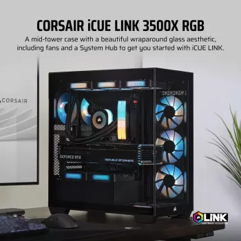 CORSAIR pc-behuizing - iCUE LINK 3500X RGB midtower