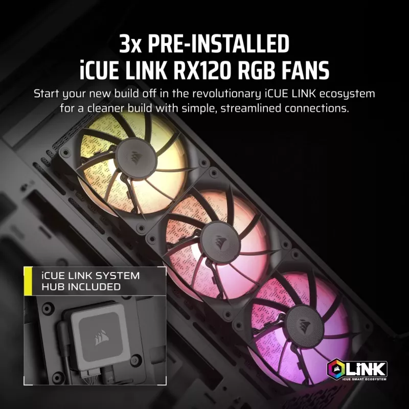 CORSAIR pc-behuizing - iCUE LINK 3500X RGB midtower