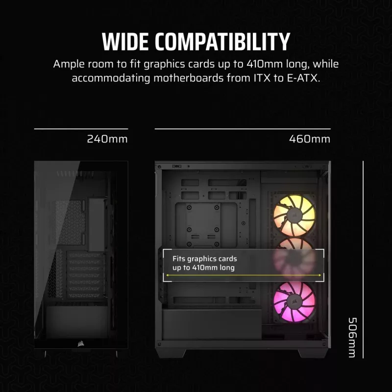 CORSAIR pc-behuizing - iCUE LINK 3500X RGB midtower